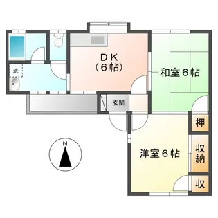 岡山県倉敷市連島中央2丁目【アパート】の間取り