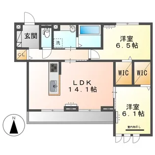 オルオルクラシキ【3階】の間取り