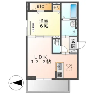 くらら【1階】の間取り