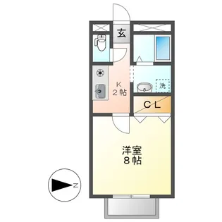 天神ヒルズA【1階】の間取り