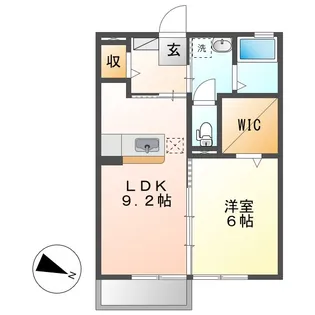 ノールヴィラージュ【2階】の間取り