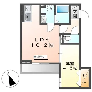 ベイ ブランシェ老松【2階】の間取り