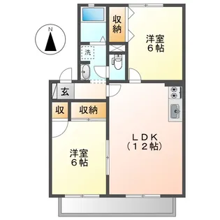 岡山県倉敷市福島【アパート】の間取り