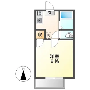 岡山県倉敷市中庄【アパート】の間取り