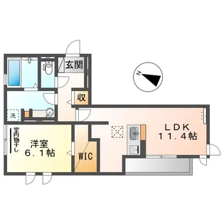 ミットアロウズ【1階】の間取り