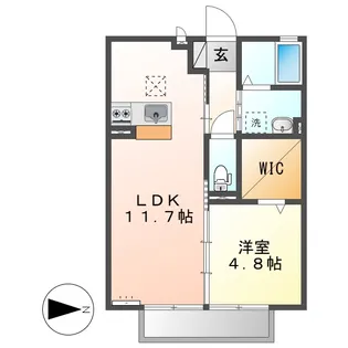 岡山県倉敷市浜町2丁目【アパート】の間取り