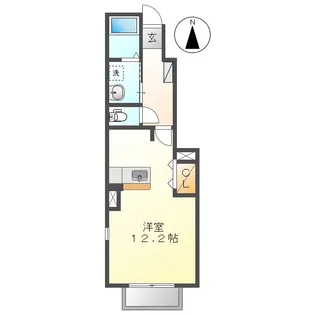 岡山県都窪郡早島町早島【アパート】の間取り