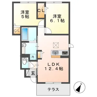 プラントB【1階】の間取り