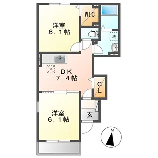 アルカンシエル【1階】の間取り