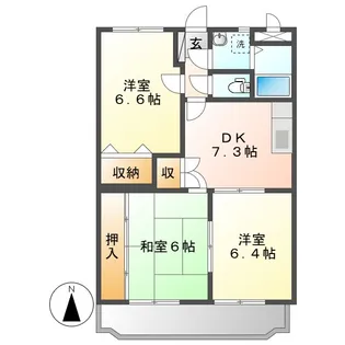 ピュアラ【3階】の間取り