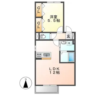 カラバッシュ【1階】の間取り