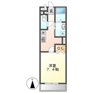 アンソレーユ【2階】の間取り