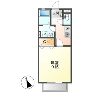 岡山県倉敷市日ノ出町1丁目【アパート】の間取り