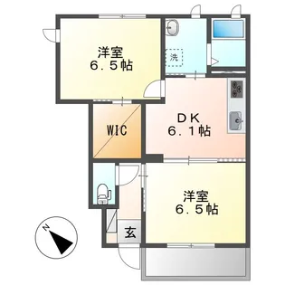 サン・ソニアA【1階】の間取り