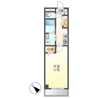 岡山県倉敷市阿知1丁目【アパート】の間取り