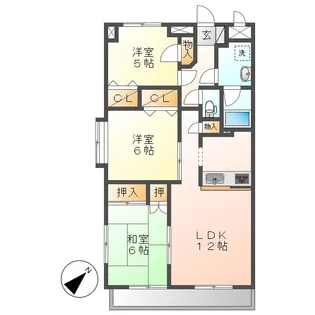 グランヴェール21【1階】の間取り