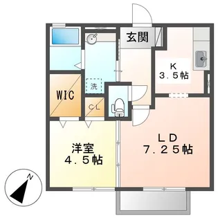 ノールヴィラージュⅡ【2階】の間取り