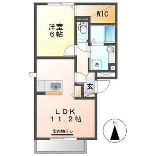 岡山県倉敷市阿知3丁目【アパート】の間取り