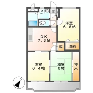 メゾンエトワール【1階】の間取り