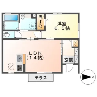 岡山県倉敷市連島町西之浦【アパート】の間取り
