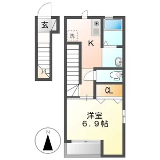 Al Sole A【2階】の間取り