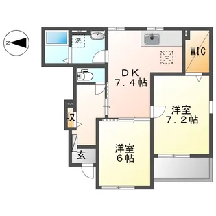 ポース アザリーⅡ【103号室】の間取り