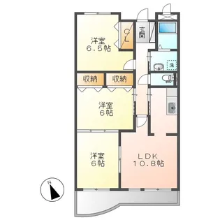 岡山県倉敷市連島1丁目【マンション】の間取り