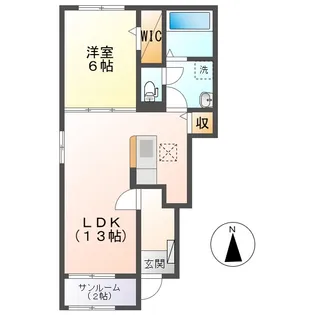 岡山県倉敷市南畝3丁目【アパート】の間取り