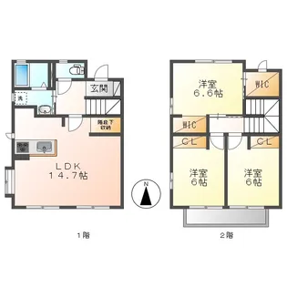 ミレリサイアAの間取り