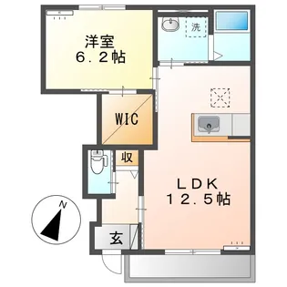 岡山県倉敷市真備町有井【アパート】の間取り