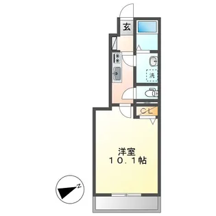 キートス【1階】の間取り