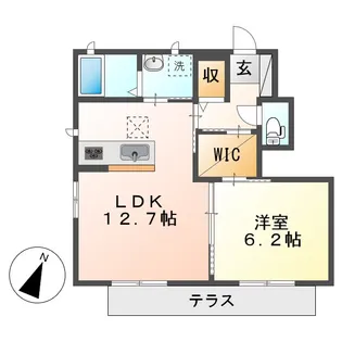 岡山県倉敷市連島中央3丁目【アパート】の間取り