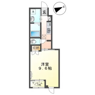 メイグリーン【1階】の間取り