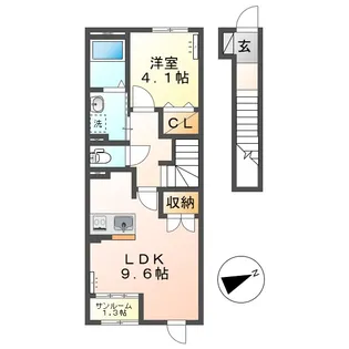 メイグリーン【2階】の間取り