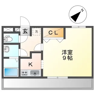 シャトーグレイス【2階】の間取り