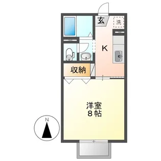 岡山県倉敷市連島中央5丁目【アパート】の間取り