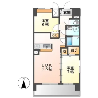 岡山県倉敷市幸町【マンション】の間取り