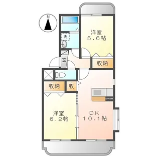 カーサフェリーチェⅢ【3階】の間取り