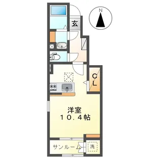 岡山県倉敷市白楽町【アパート】の間取り