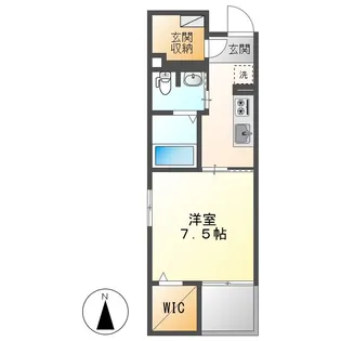 岡山県倉敷市川西町【マンション】の間取り