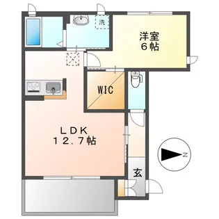 岡山県総社市井手【アパート】の間取り
