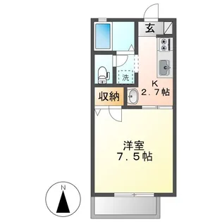 岡山県倉敷市連島町西之浦【アパート】の間取り