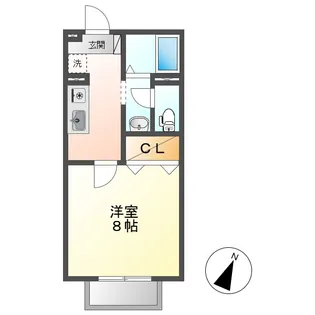 アレイ御用所B【2階】の間取り