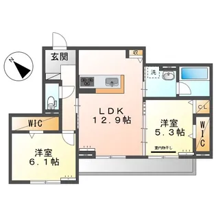岡山県倉敷市幸町【アパート】の間取り