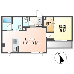 岡山県倉敷市羽島【マンション】の間取り