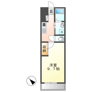 岡山県倉敷市連島町鶴新田【アパート】の間取り