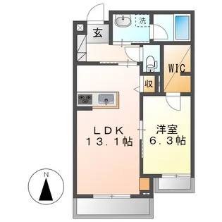 ロイヤルウイング【2階】の間取り