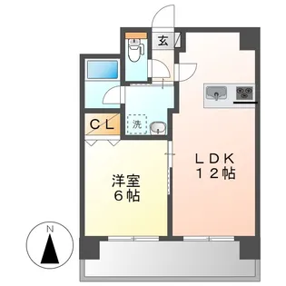 岡山県倉敷市老松町4丁目【マンション】の間取り