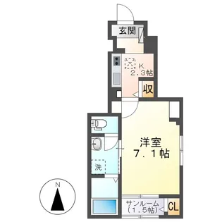 ディリジェントエイト【1階】の間取り