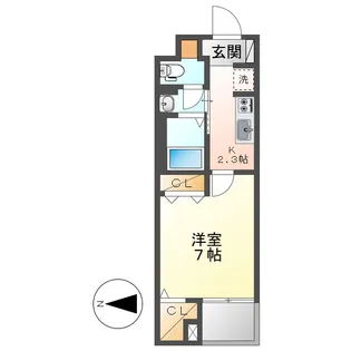 岡山県倉敷市美和1丁目【マンション】の間取り